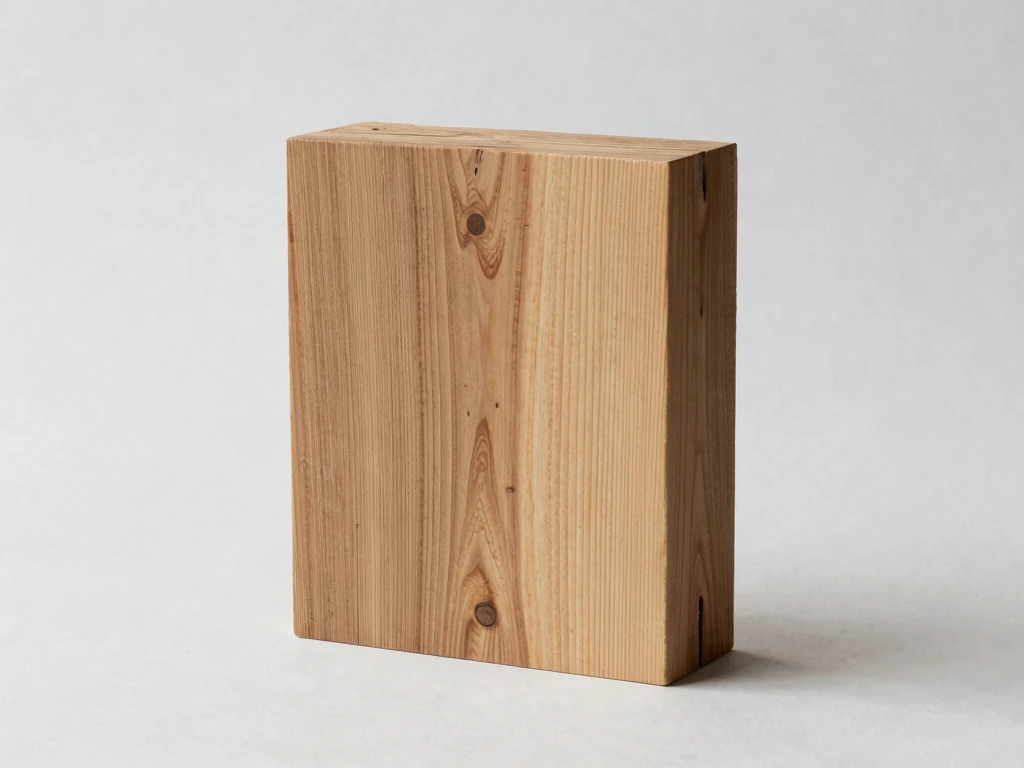 Reclaimed wood decorative piece with minimalist design